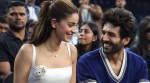 Kartik Aaryan and Ananya Panday attending a promo event in Bengaluru