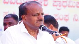 Union Minister for Heavy Industries H. D. Kumaraswamy