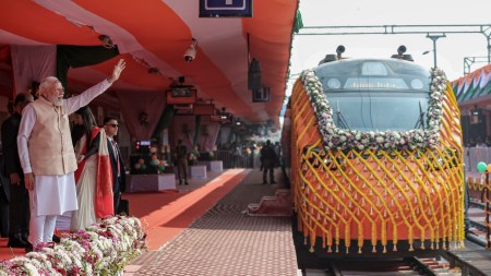 Prime Minister Narendra Modi, Vande Bharat Sleeper train, Indian Railways, Howrah–Guwahati Vande Bharat Sleeper Express, Kamakhya Junction, Howrah railway station, West Bengal railway projects, Malda West Bengal, Guwahati Assam, Rajdhani Express legacy, semi-high-speed trains India, Vande Bharat sleeper train fare, Vande Bharat Sleeper third AC fare, Vande Bharat Sleeper second AC fare, Vande Bharat Sleeper first AC fare, Kavach automatic train protection system, Amrit Bharat Express trains, New Jalpaiguri railway projects, Siliguri Loco Shed upgrade, Jalpaiguri Vande Bharat maintenance facility, overnight sleeper trains India, luxury sleeper trains Indian Railways, Howrah Guwahati travel time reduction, railway infrastructure development West Bengal, GST on railway fares, Make in India trains, modern Indian train amenities, GPS-based passenger information system, automatic train doors India, railway news India, transport infrastructure news India
