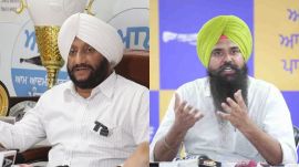Mohali MLA Kulwant Singh and Malvinder Singh Kang. (File Photo)
