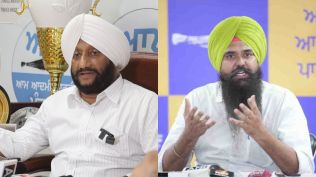 Mohali MLA Kulwant Singh and Malvinder Singh Kang. (File Photo)