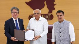 The handing-over ceremony of the investment letter was organised in Gandhinagar in the presence of Chief Minister Bhupendra Patel and Managing Director and CEO, Maruti Suzuki India Ltd, Hisashi Takeuchi.