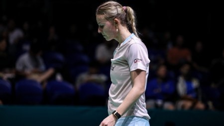 World number 20 shuttler Mia Blichfeldt is not happy with the venue for the India Open tournament which will also host the BWF World Championships in August 2026. (Photo: BWF/Badminton Photo)