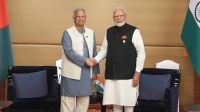 Ganges water sharing treaty/Modi-Yunus file photo