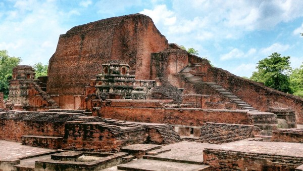 Temple No.- 3 at Archaeological Site of Nalanda Mahavihara, Nalanda (Bihar).