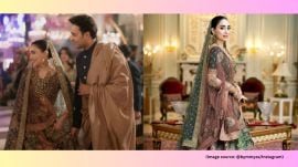 On the wedding day, Shanzeh Ali Rohail was seen wearing a red saree designed by Tarun Tahiliani. also wore sabyasachi