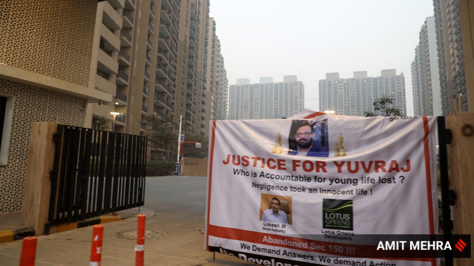 Months before Noida man drowned in ditch, residents wrote to MP Mahesh Sharma about broken, dark roads