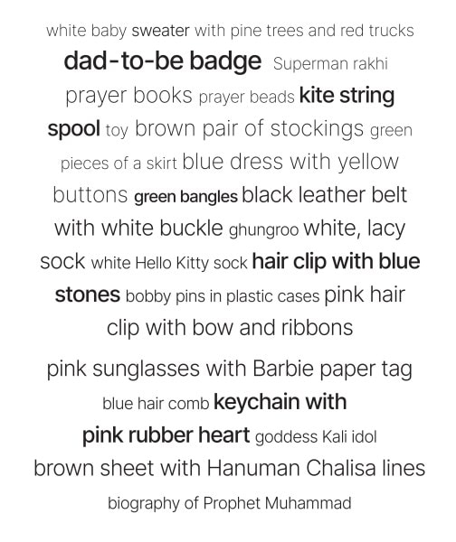 ahmedabad crash site belongings recovered list