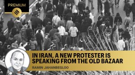 Merchants, shop owners and students across several cities in Iran have been demonstrating for days. (Fars News Agency via AP)