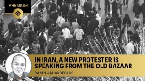 Merchants, shop owners and students across several cities in Iran have been demonstrating for days. (Fars News Agency via AP)