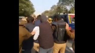 The NSUI said police lathi-charged on their protest march and arrested over 100 members of the students’ outfit. (Photo/@INCKerala)