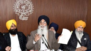Shiromani Gurdwara Parbandhak Committee (SGPC) President Harjinder Singh Dhami (Express photo)