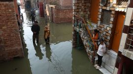 Sharma Enclave, a notified unauthorised colony, has been inundated for the last nine months, residents say.