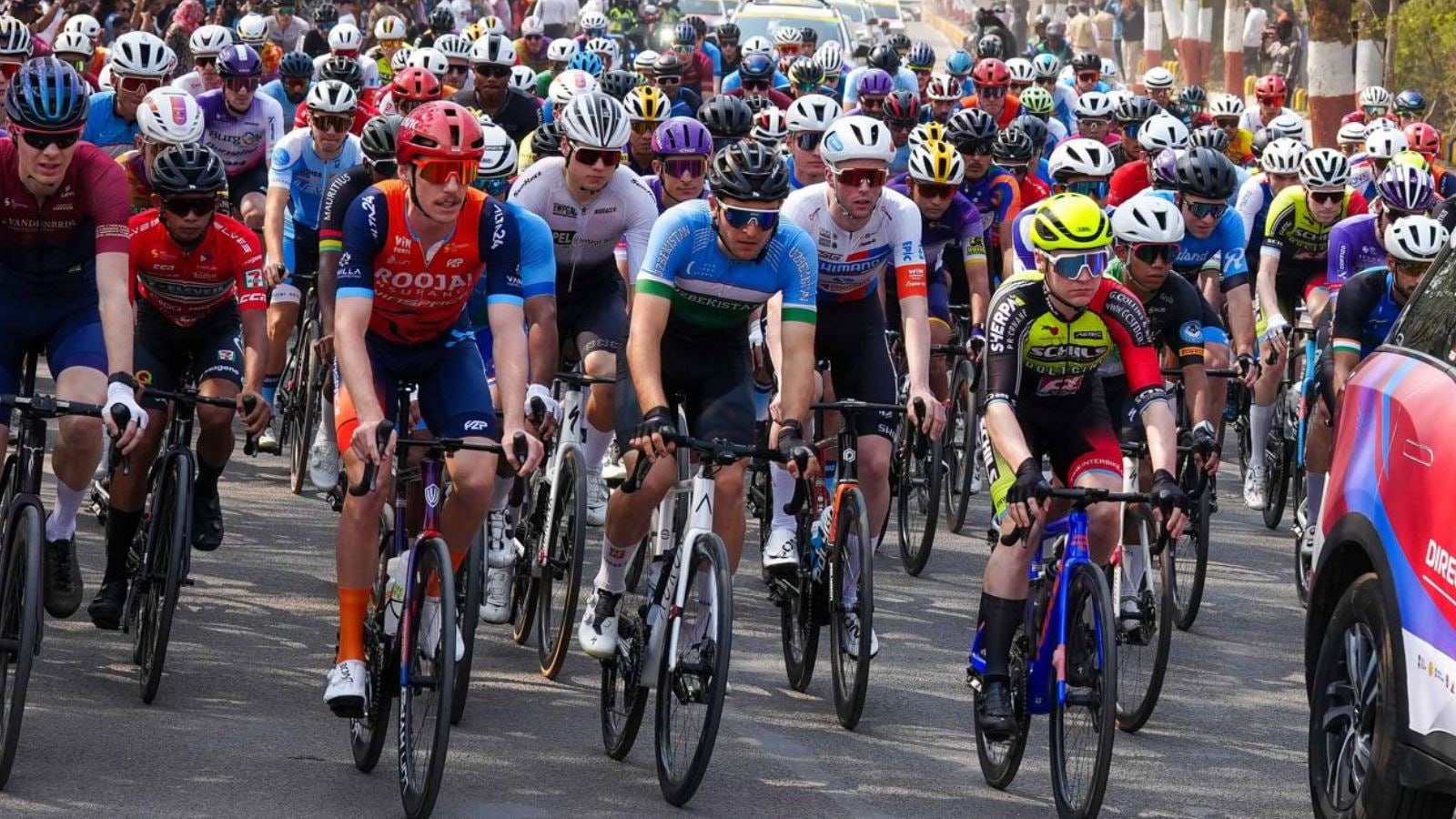Several cyclists injured in crash during Stage 1 of Pune Grand Tour, race resumes after medical response