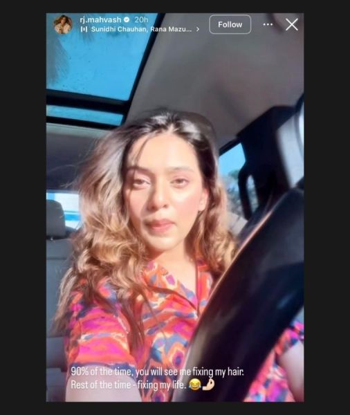 RJ Mahvash Days after unfollowing Yuzvendra Chahal, RJ Mahvash says he's 'fixing his life': 'Sending some peace your way'