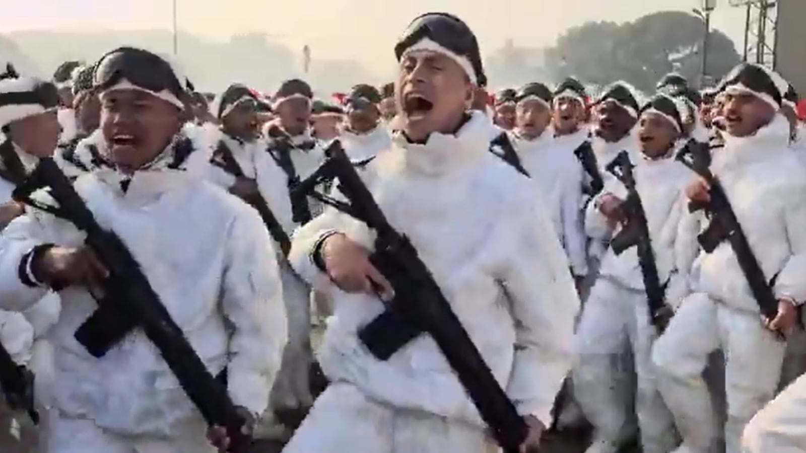 Indian Army jawans sing ‘Dil Na Diya’ during Republic Day rehearsal at Kartavya Path; video goes viral