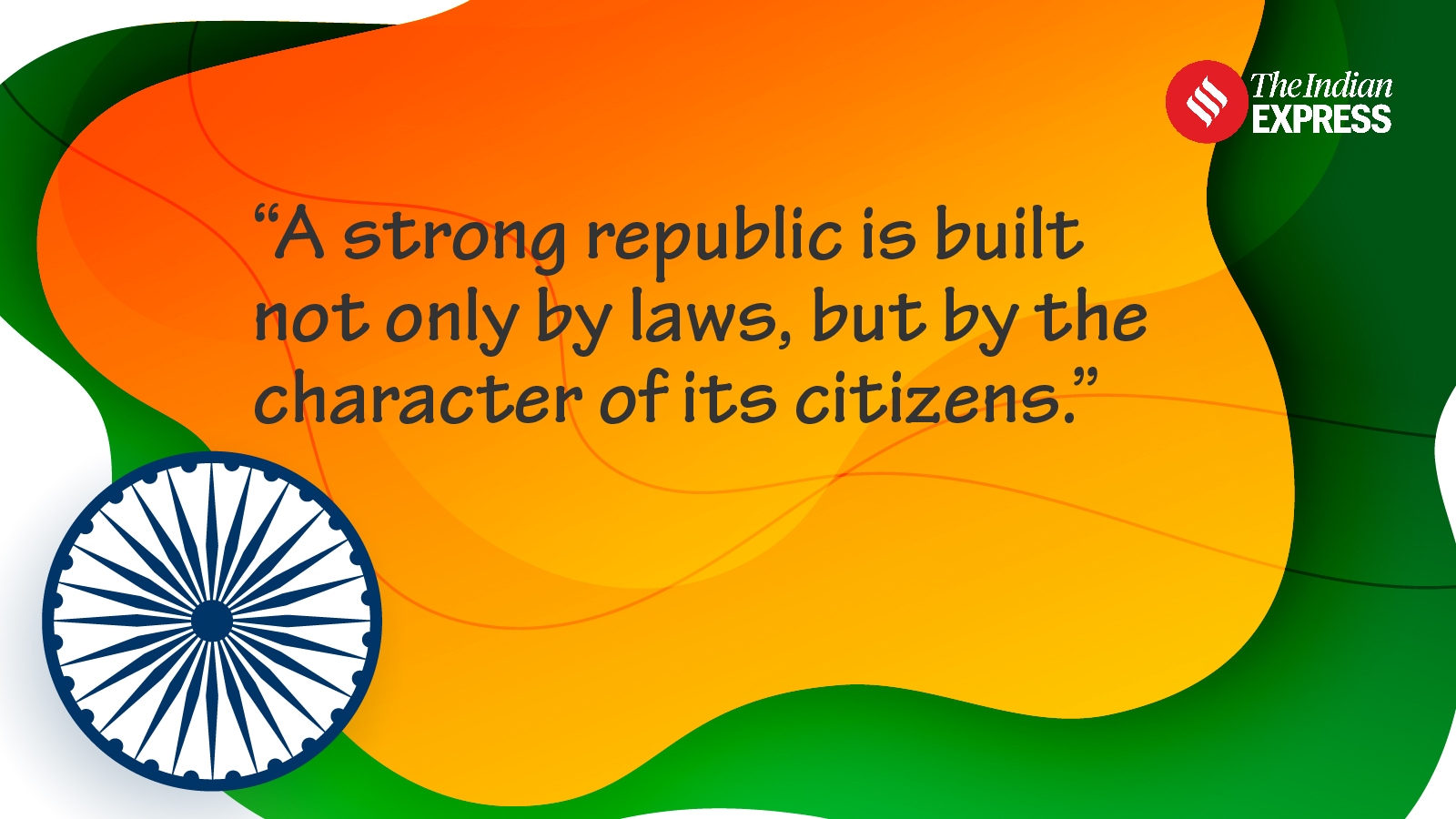 “Freedom gains meaning when governed by law, equality, and accountability.”