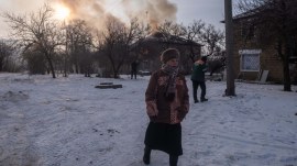 Ukrainians left freezing as Russia hits power grid while trilateral talks get underway in UAE