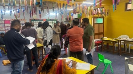 Residents of Ghatlodiya assembly constituency, Ahmedabad at the SIR held camps.