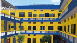 The projected image of the school after the paint as attached in the official order.