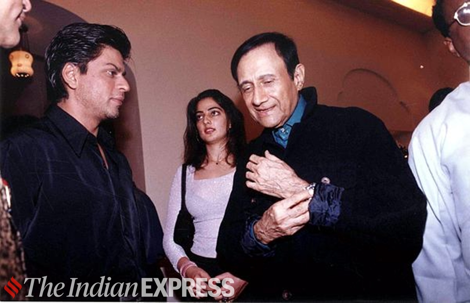 Shah Rukh Khan and Dev Anand