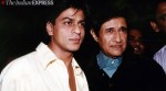 Shah Rukh Khan with Dev Anand