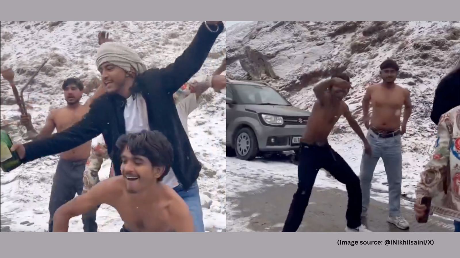 indianexpress.com - Shirtless men dance with hookahs in snow-covered Himachal, video sparks backlash