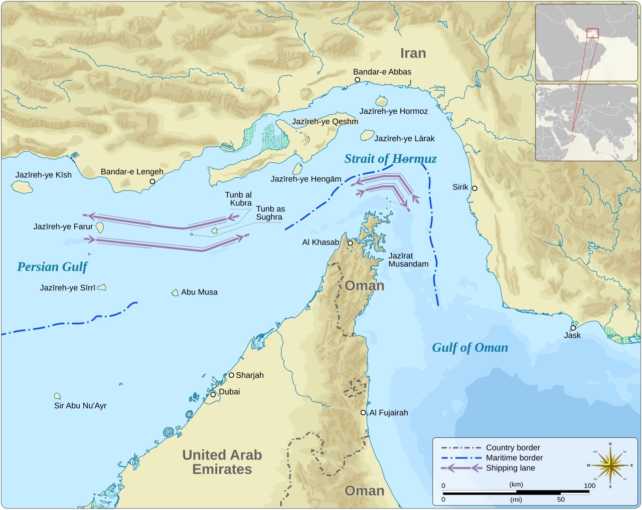 Strait of Hormuz. 