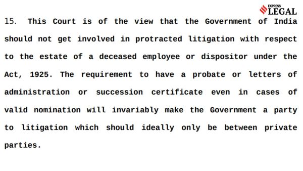 The nominee has primacy to receive the amounts standing in the name of a depositor upon his death.