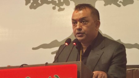 Nepali Congress party splits, Gagan Thapa elected new president, Gagan Thapa, Nepali Congress, Bishwo Prakash Sharma, Indian express news, current affairs