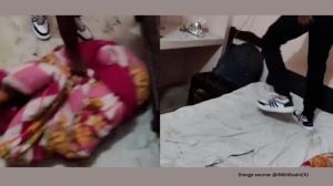 The man with the camera reveals that they stole a bulb from the property