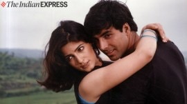 Film star Akshay Kumar and Twinkle Khanna in film ZULMI