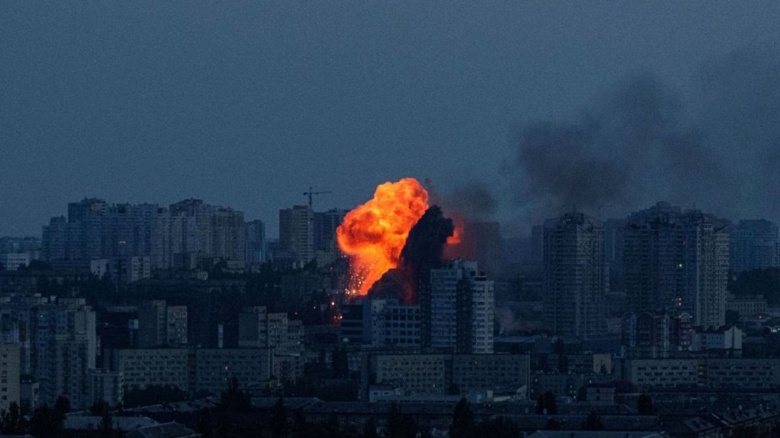 Russian missiles strike Kyiv, one dead in Kharkiv, Ukrainian officials say