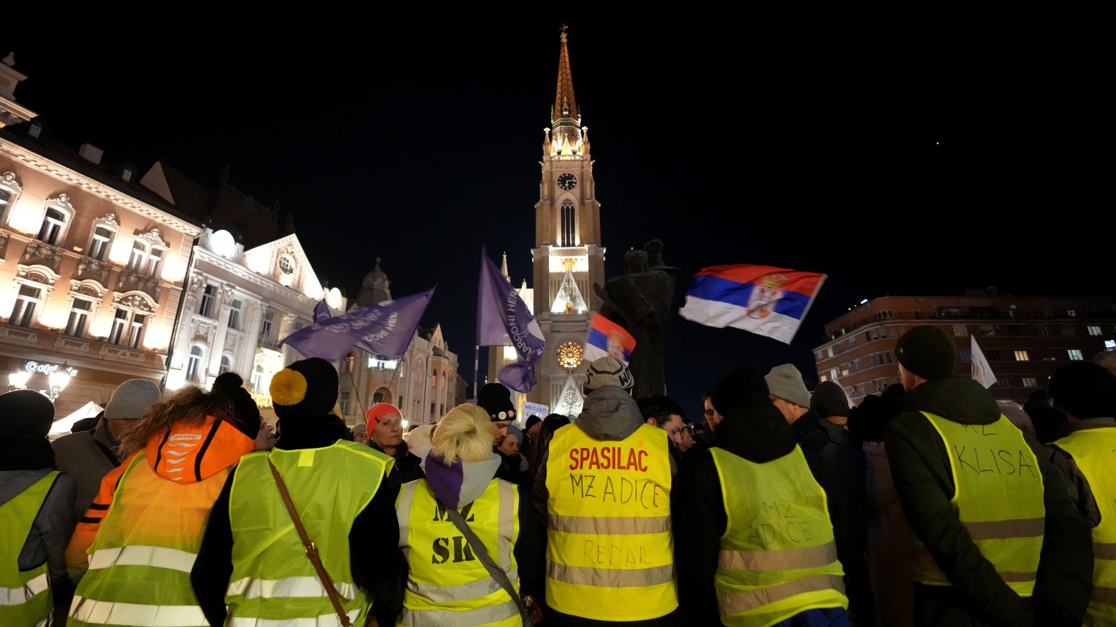 Thousands rally in Serbia as students vow to continue fight against corruption 