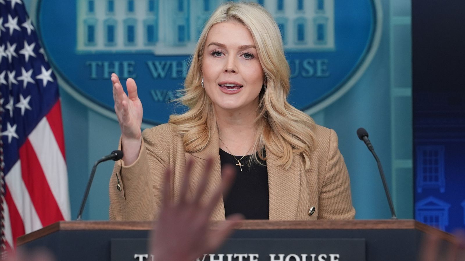 ‘We’ll sue your a** off’: White House press secretary warns CBS to run Trump interview unedited or get sued