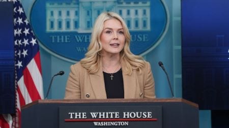 White House press secretary Karoline Leavitt