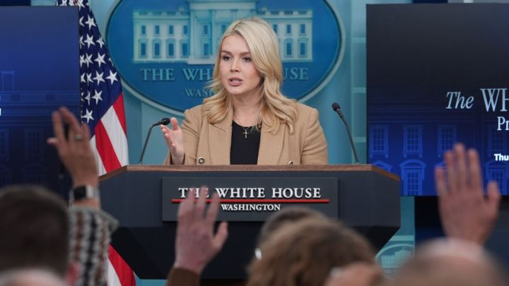 White House press secretary Karoline Leavitt