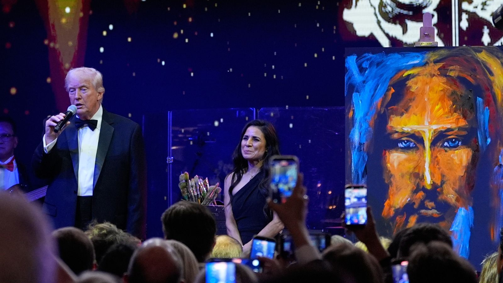 Donald Trump welcomes 2026 at Mar-a-Lago with $2.75m auction of Jesus  painting | World News - The Indian Express