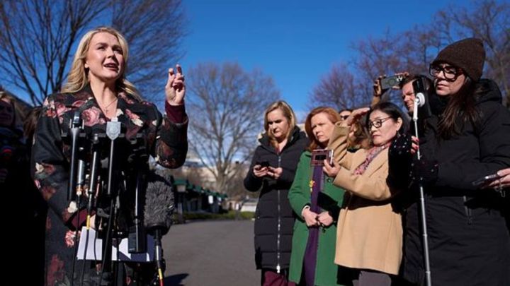 White House press secretary Karoline Leavitt 