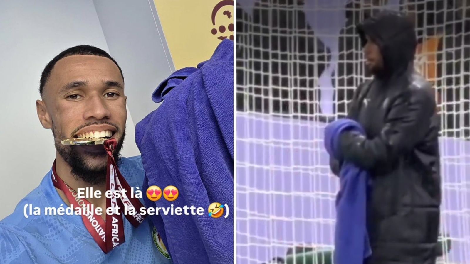 WATCH: Senegal’s second goalkeeper Yehvann Diouf becomes unlikely hero after tussle for towel with ball boys in AFCON final