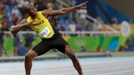 Bolt, who aspired to become a fast bowler once, was suggested by his high school cricket coach to test himself in the track and field events which led to the birth of an athletics legend. (Reuters Photo)