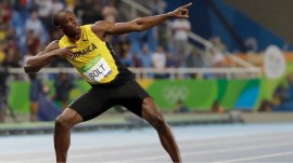 Bolt, who aspired to become a fast bowler once, was suggested by his high school cricket coach to test himself in the track and field events which led to the birth of an athletics legend. (Reuters Photo)