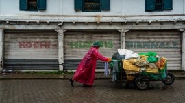 Kochi-Muziris Biennale, The Last Supper, Distorted depiction of The Last Supper, The Last Supper depiction, Tom Vattakuzhy, Edam, christian community, Catholic community, Indian express news, current affairs