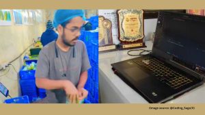 His first internship was difficult, but it pushed him to improve