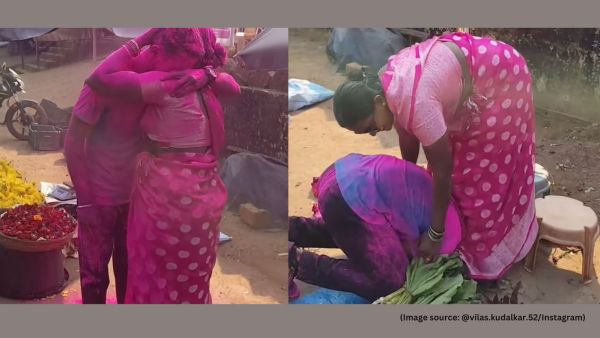 As Gopal Sawant breaks the news, his mother listens calmly before her eyes fill with tears