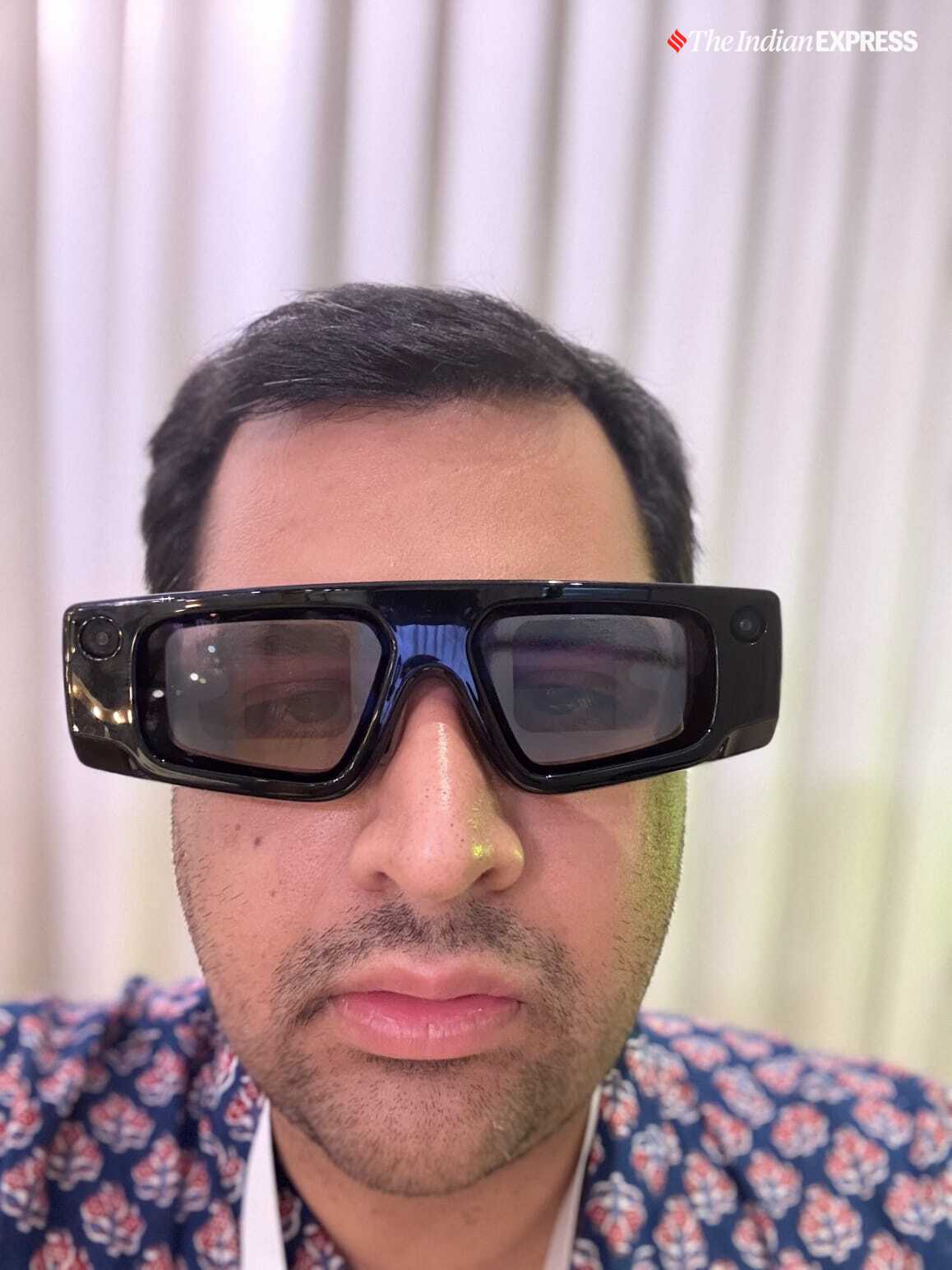 Snap's developer-focused Spectacles is a preview of what's about to come in 2026. (Image: The Indian Express/ Anuj Bhatia)