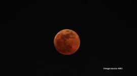 In India, the supermoon was visible shortly after sunset, giving skywatchers a striking early-evening view.