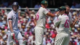 England opener Zak Crawley after his dismissal in Sydney Test. (PHOTO: AP)