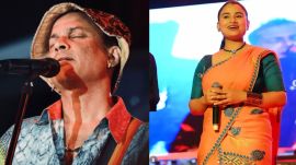 Zubeen Garg (left) Amritprava, Mahanta (right)