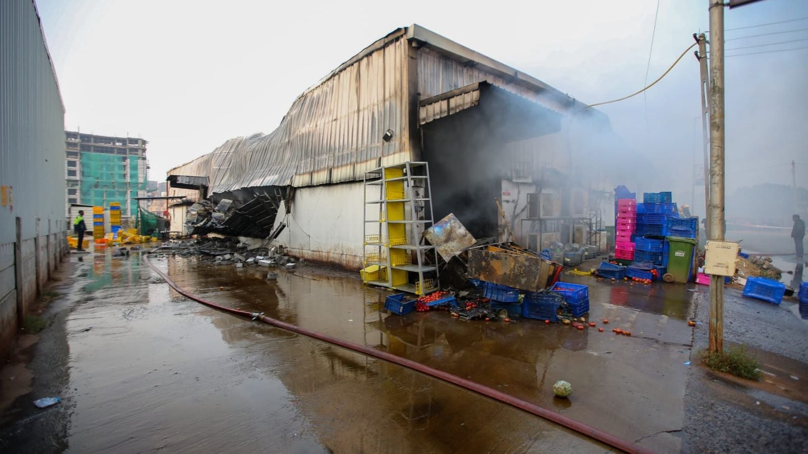 Blaze destroys e-commerce warehouse in Ahmedabad, no casualties